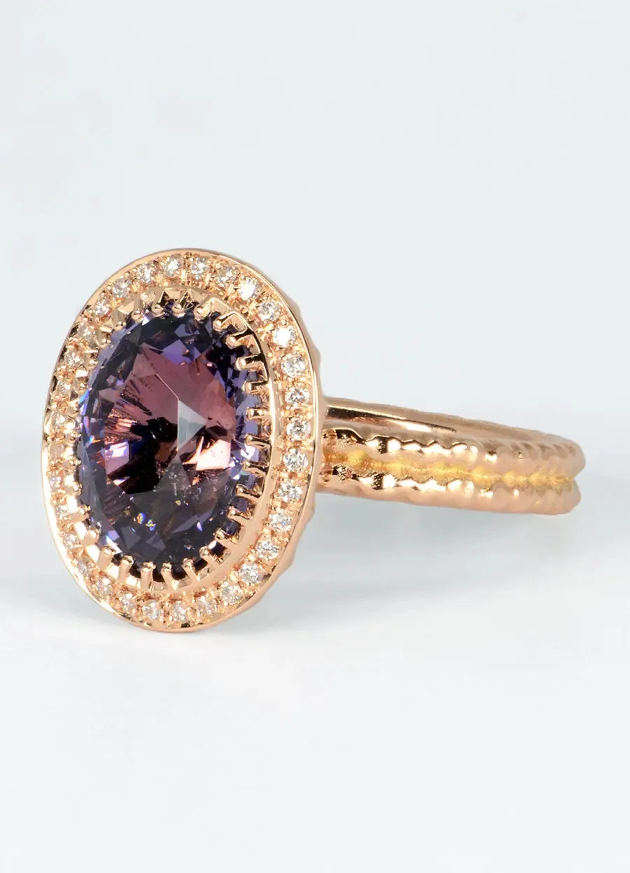 4.65ct Spinel and White Diamond Ring
