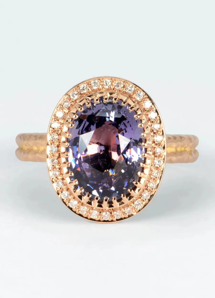 4.65ct Spinel and White Diamond Ring