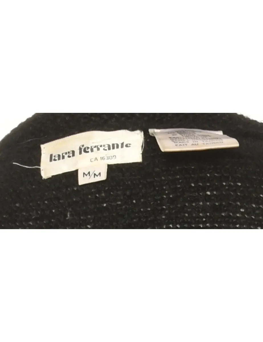 Beaded Black Jumper - M