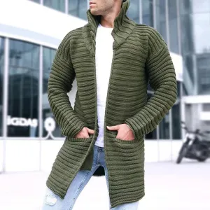 Cardigan Masculino de Gola Verde - LC02