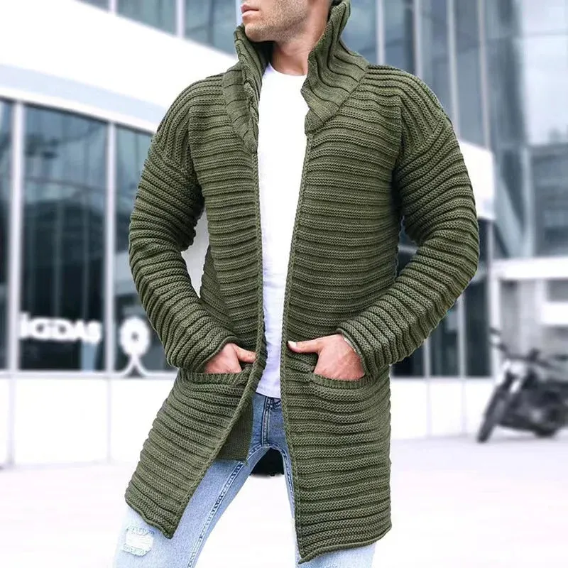 Cardigan Masculino de Gola Verde - LC02