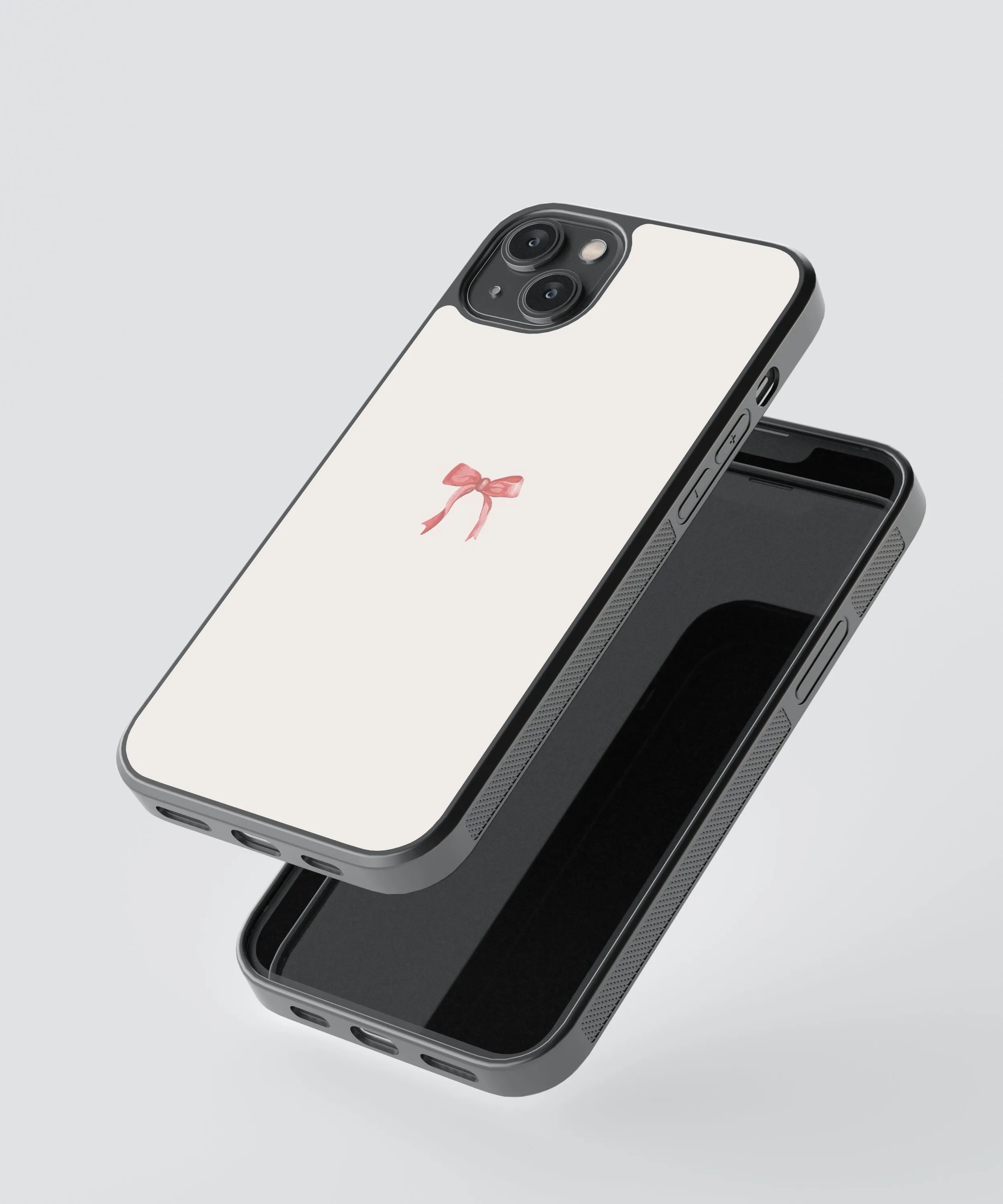Coquette Bow Abstract Glass Phone Case Cover
