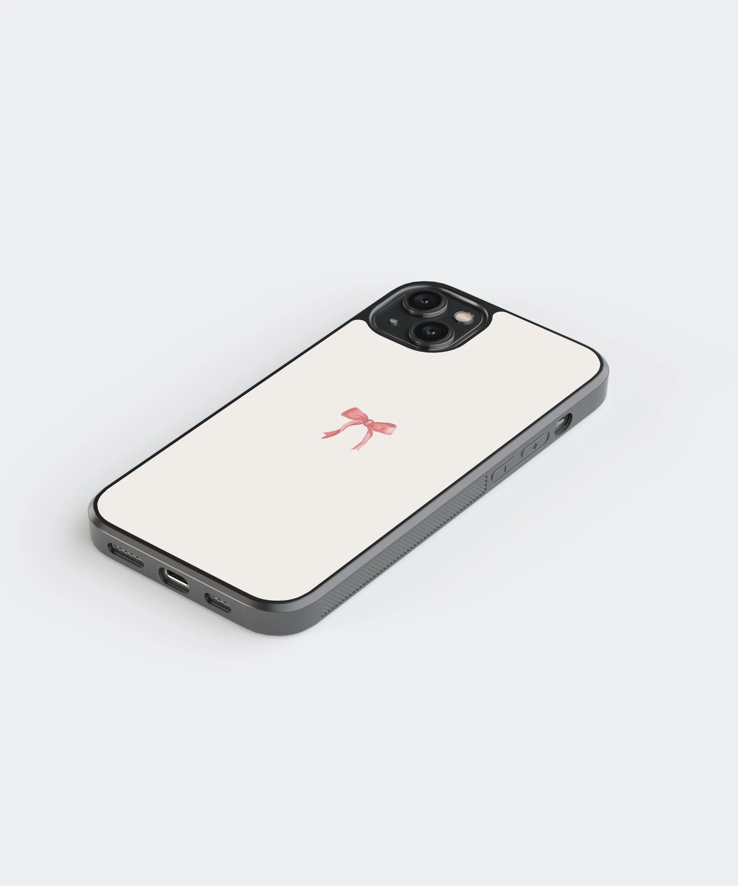 Coquette Bow Abstract Glass Phone Case Cover
