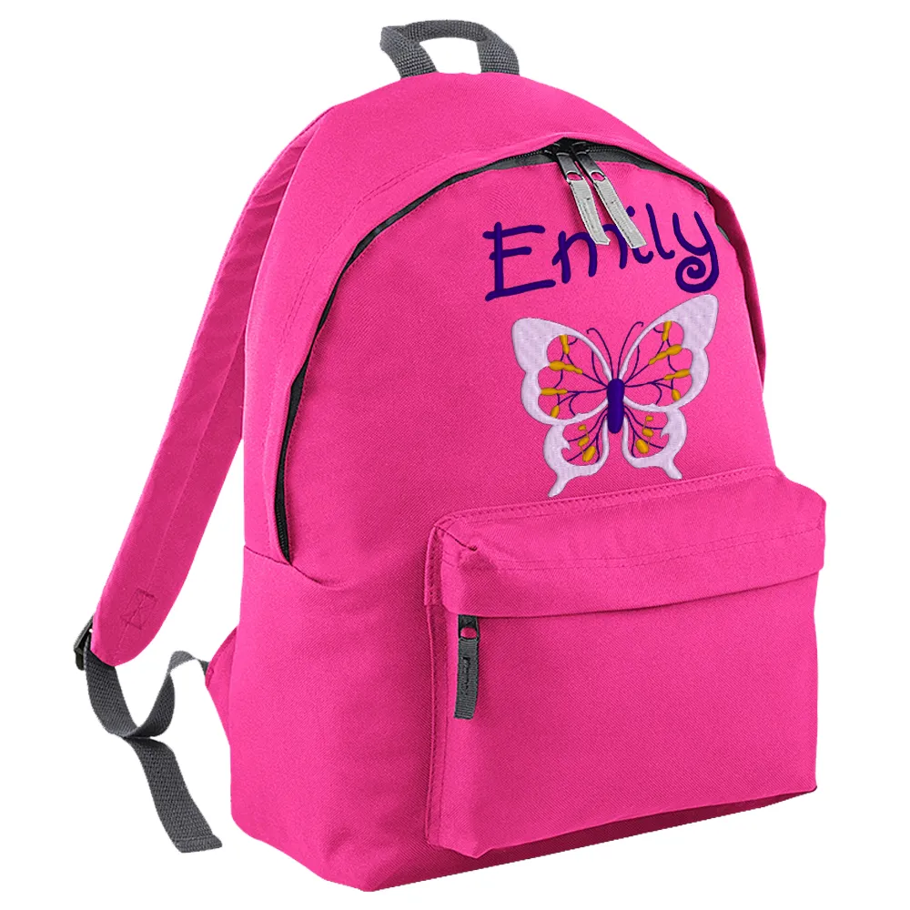 Embroidered Rucksack - Butterfly