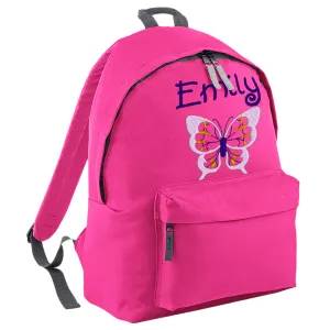 Embroidered Rucksack - Butterfly