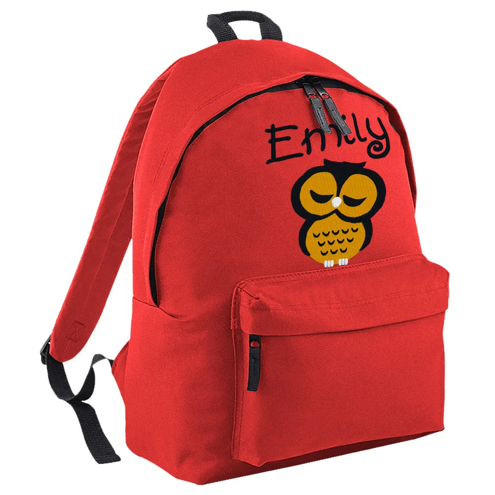 Embroidered Rucksack - Owl