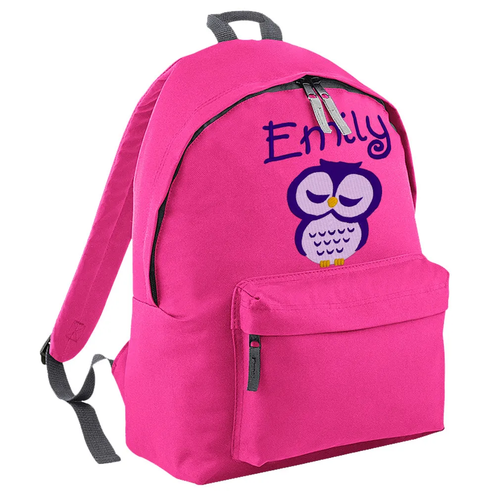 Embroidered Rucksack - Owl