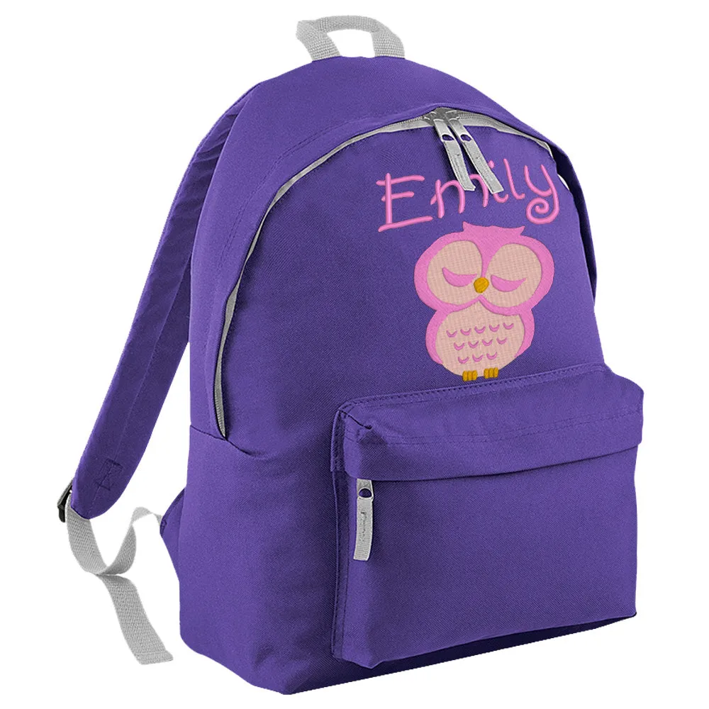 Embroidered Rucksack - Owl