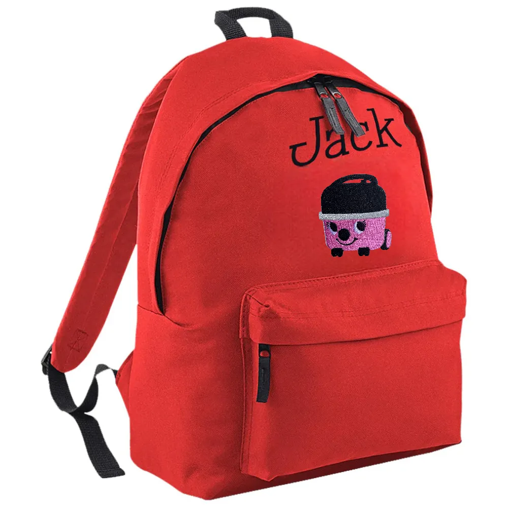 Embroidered Rucksack - Pink vacuum