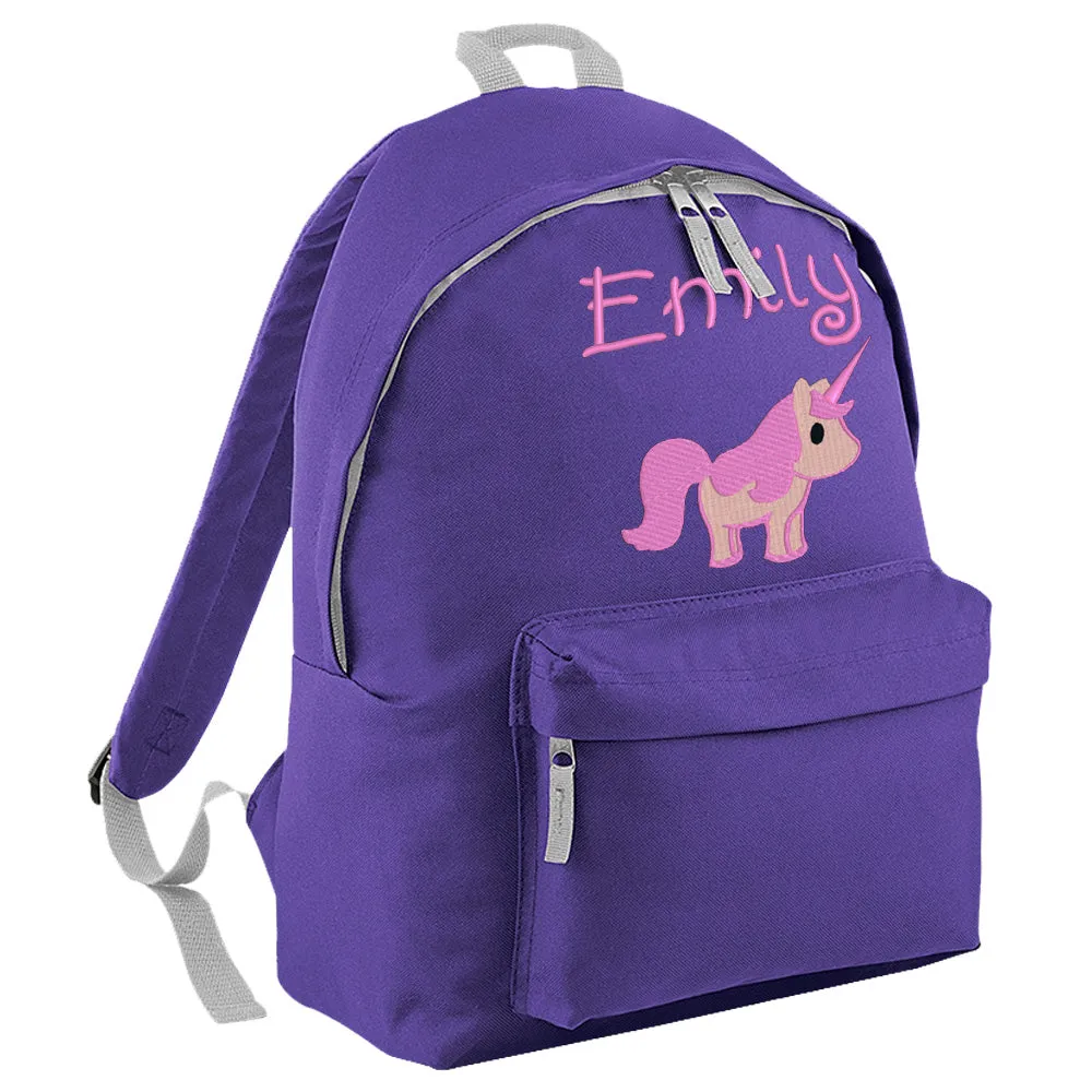 Embroidered Rucksack - Unicorn