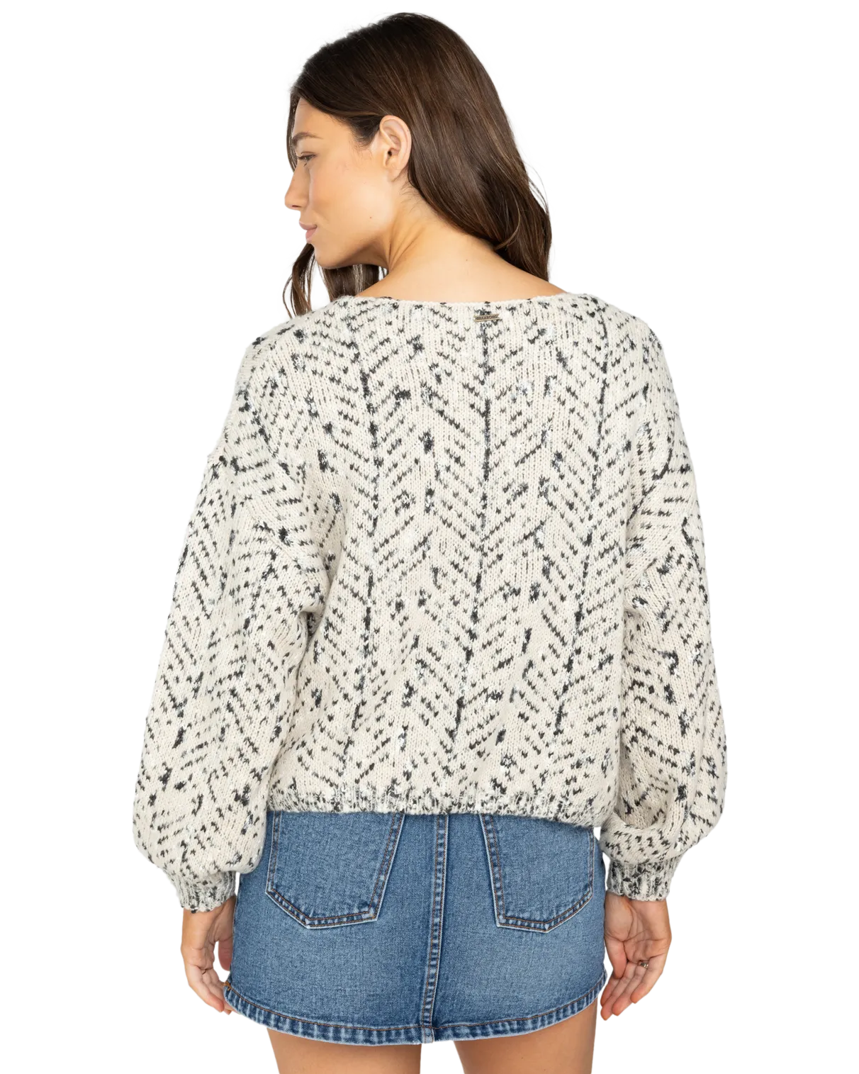Fall Daze Jumper in White Cap