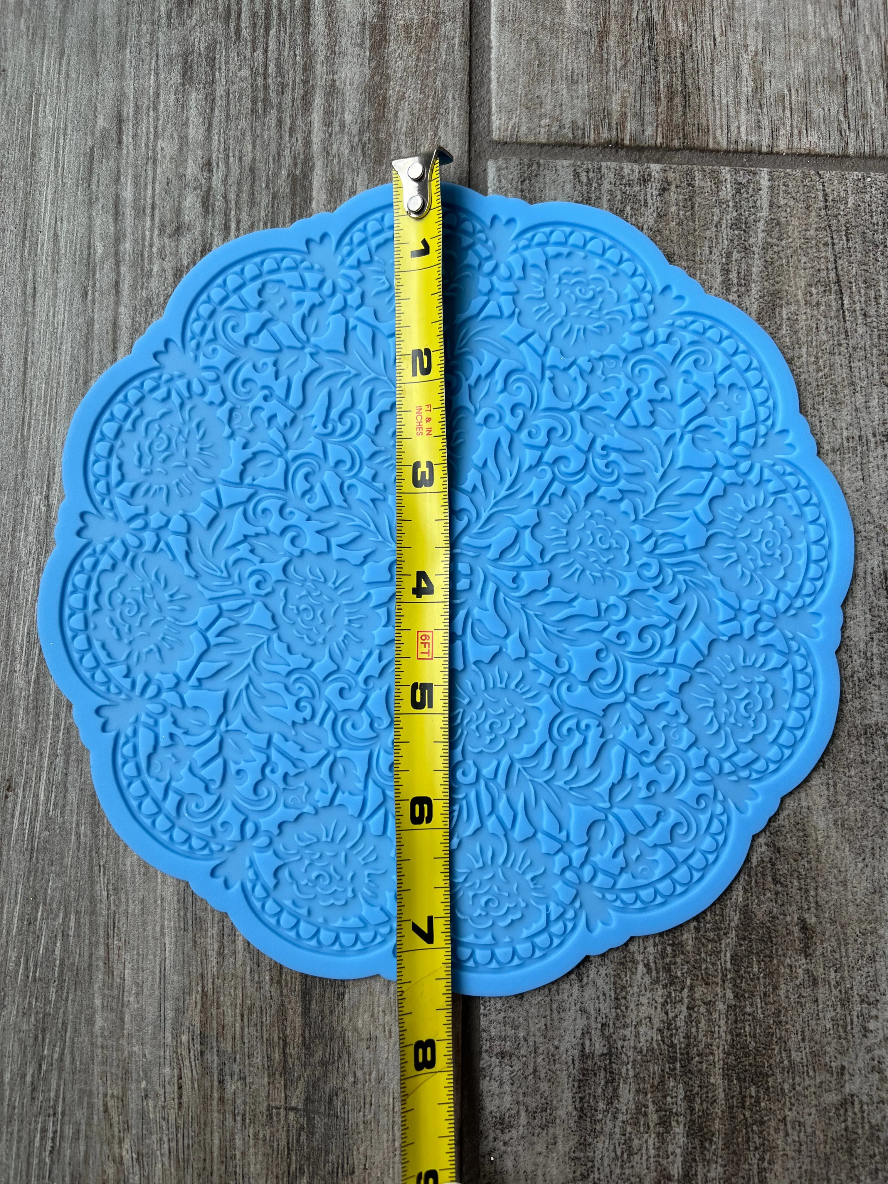 Floral Lace Silicone Resin Mold Inlay