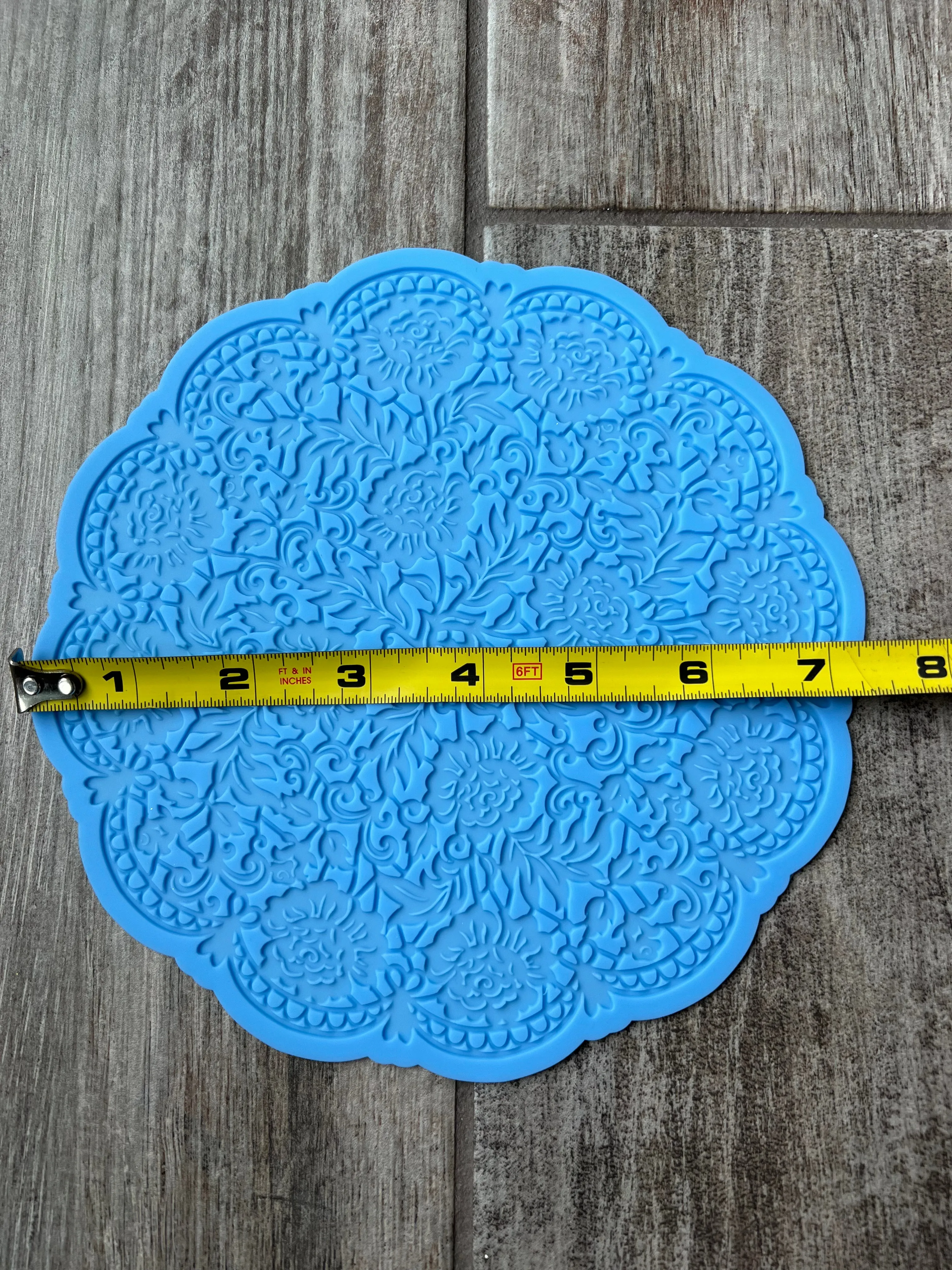Floral Lace Silicone Resin Mold Inlay