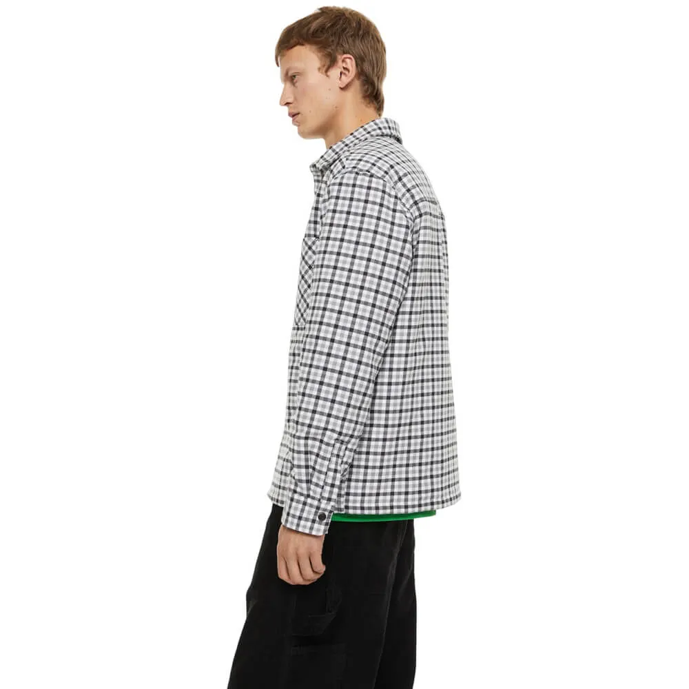 H&M Padded Shirt, grey/white