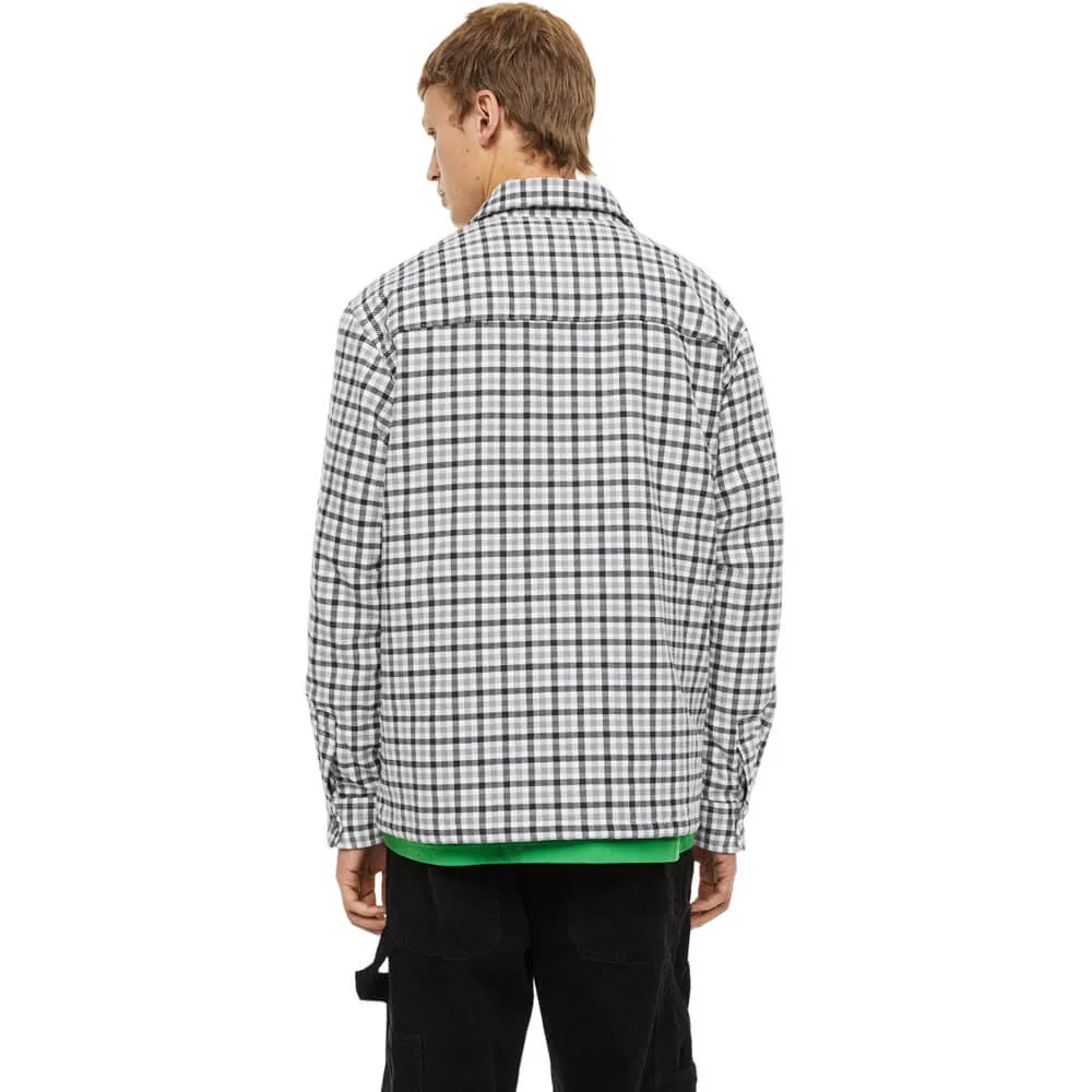 H&M Padded Shirt, grey/white