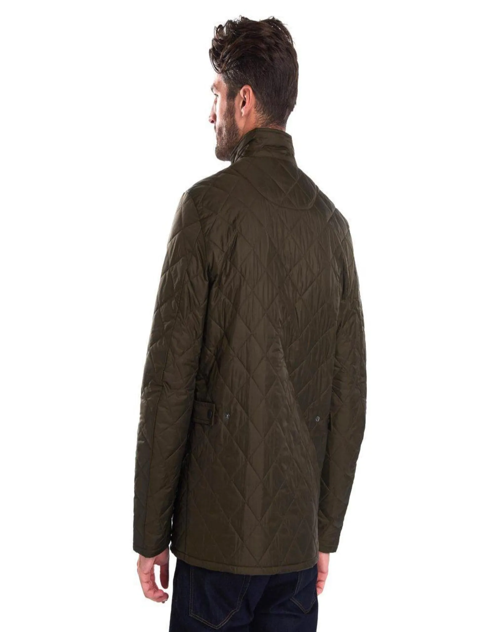 HENRY SARTORIAL X BARBOUR Chelsea Sportsquilt Jacket OLIVE