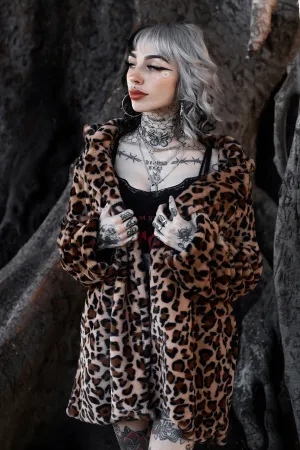 Leopard Faux Fur (Long) Coat Jacket