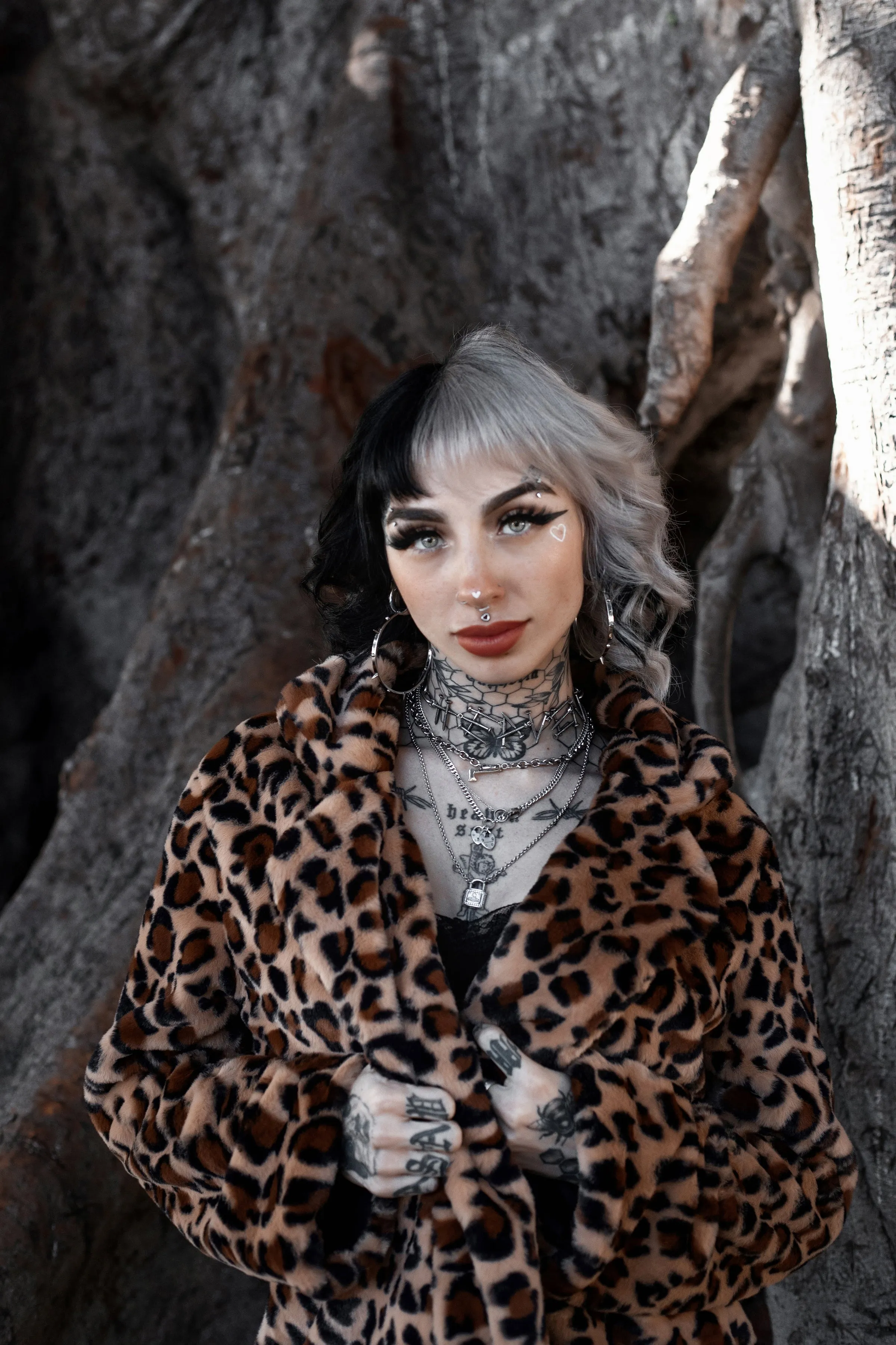 Leopard Faux Fur (Long) Coat Jacket