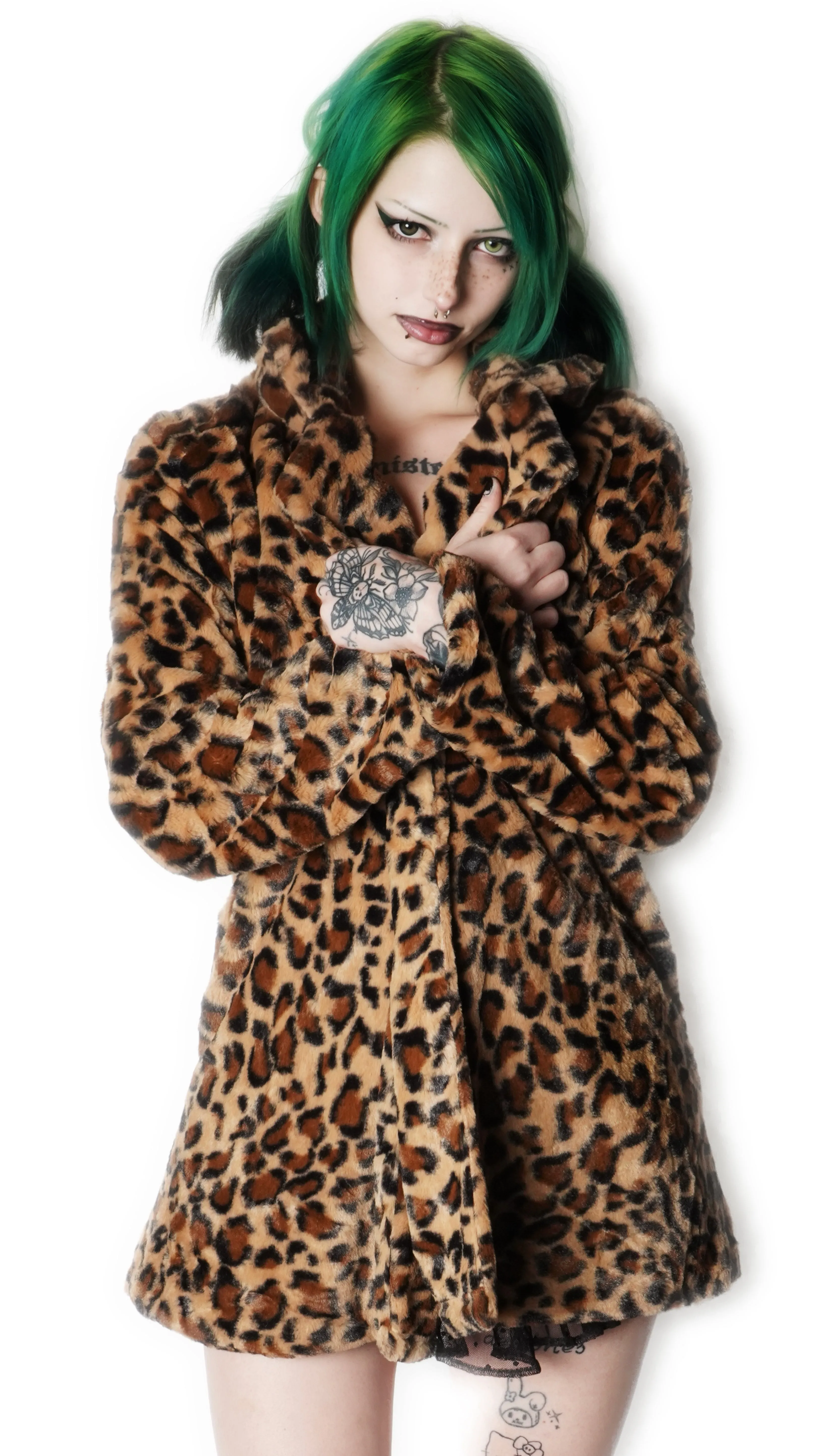 Leopard Faux Fur (Long) Coat Jacket