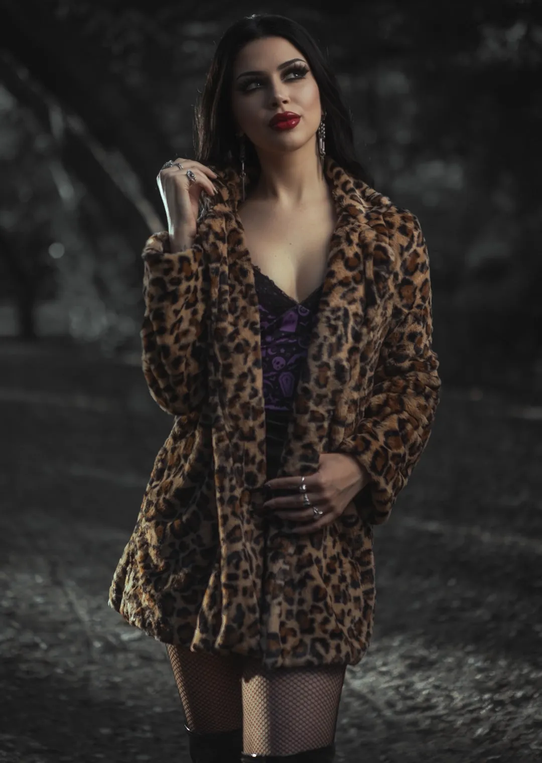 Leopard Faux Fur (Long) Coat Jacket