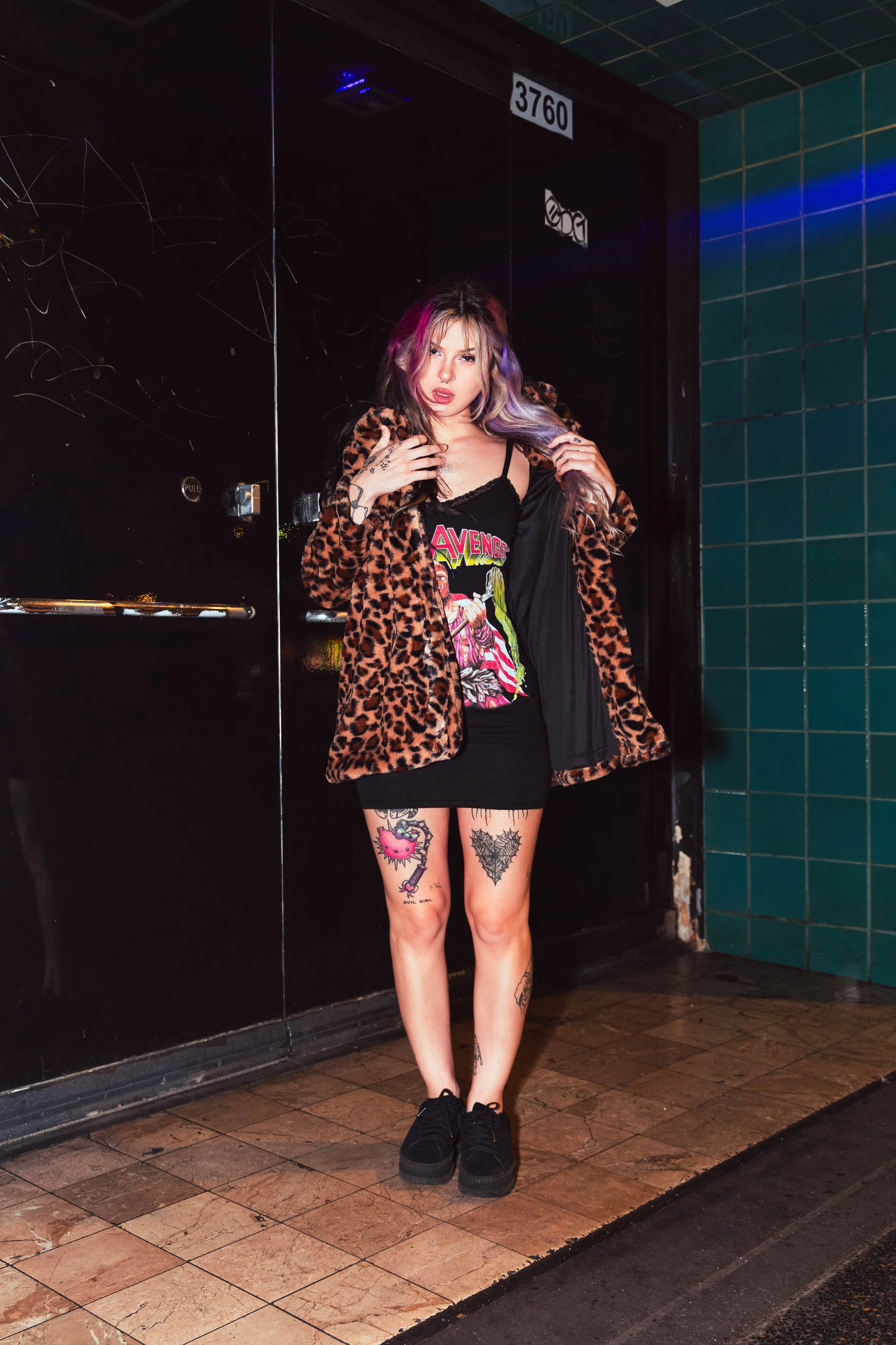 Leopard Faux Fur (Long) Coat Jacket