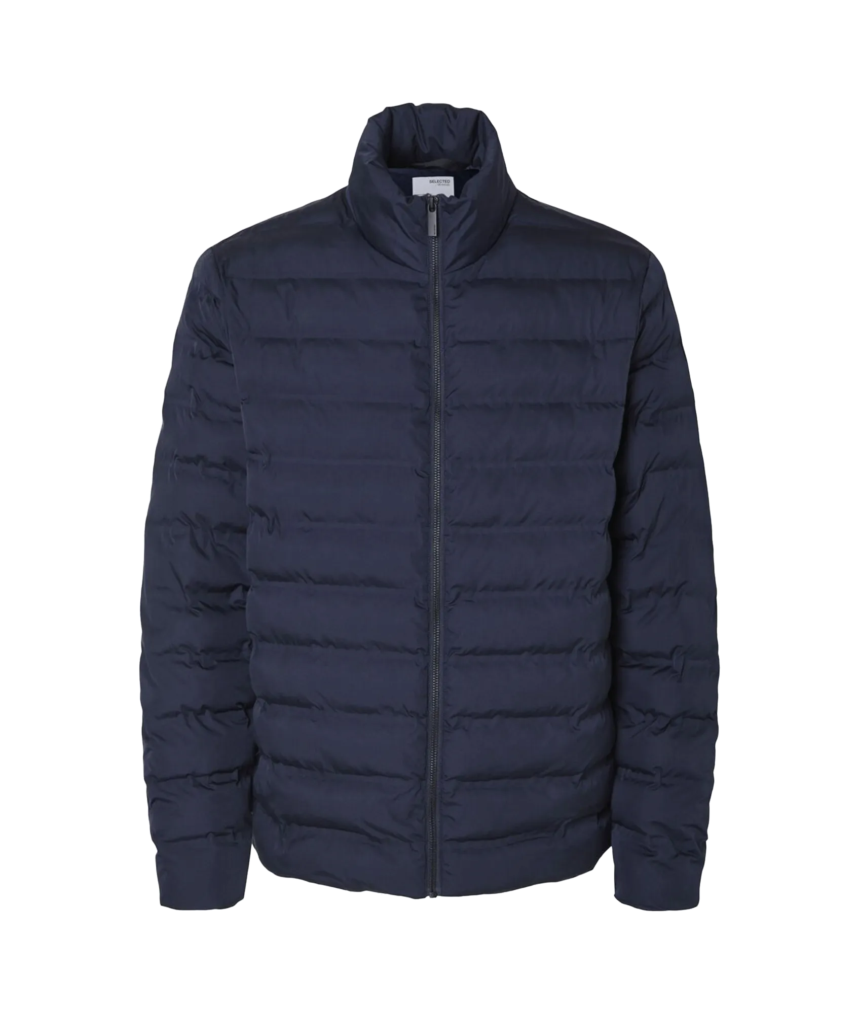 Padded Quilted Jacket - Navy