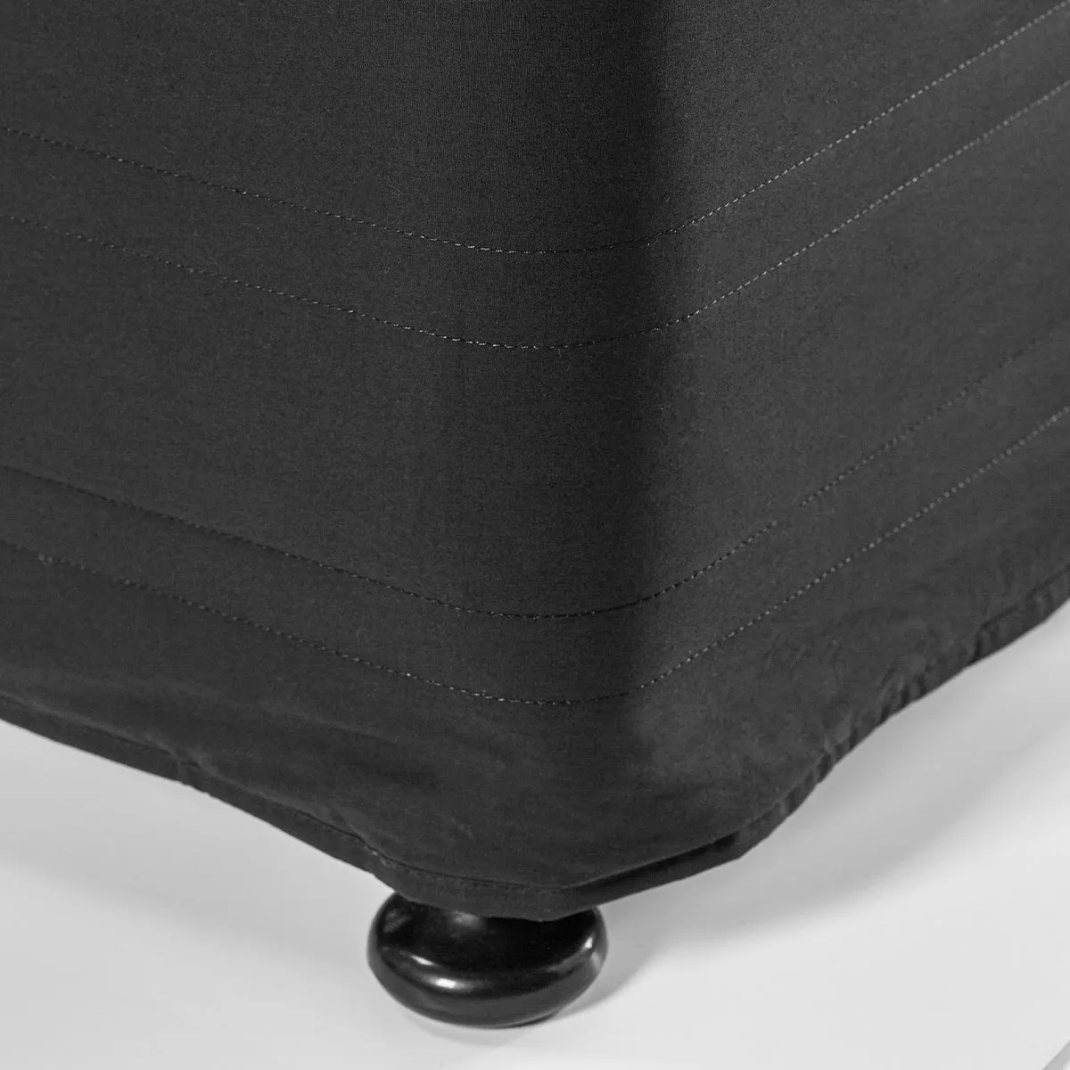 Padded Valance Black King