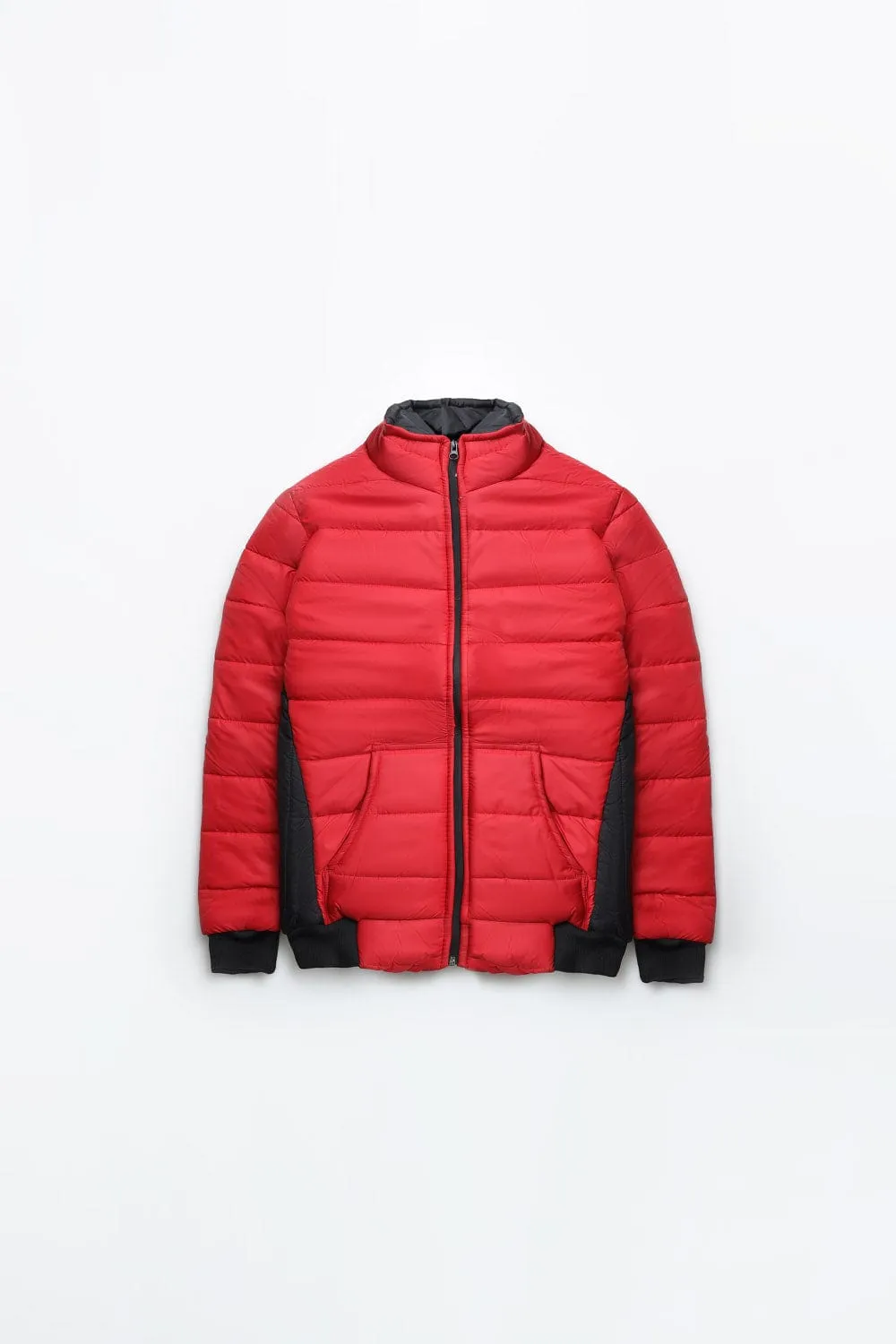 Panelled Quilted Puffer Jacket