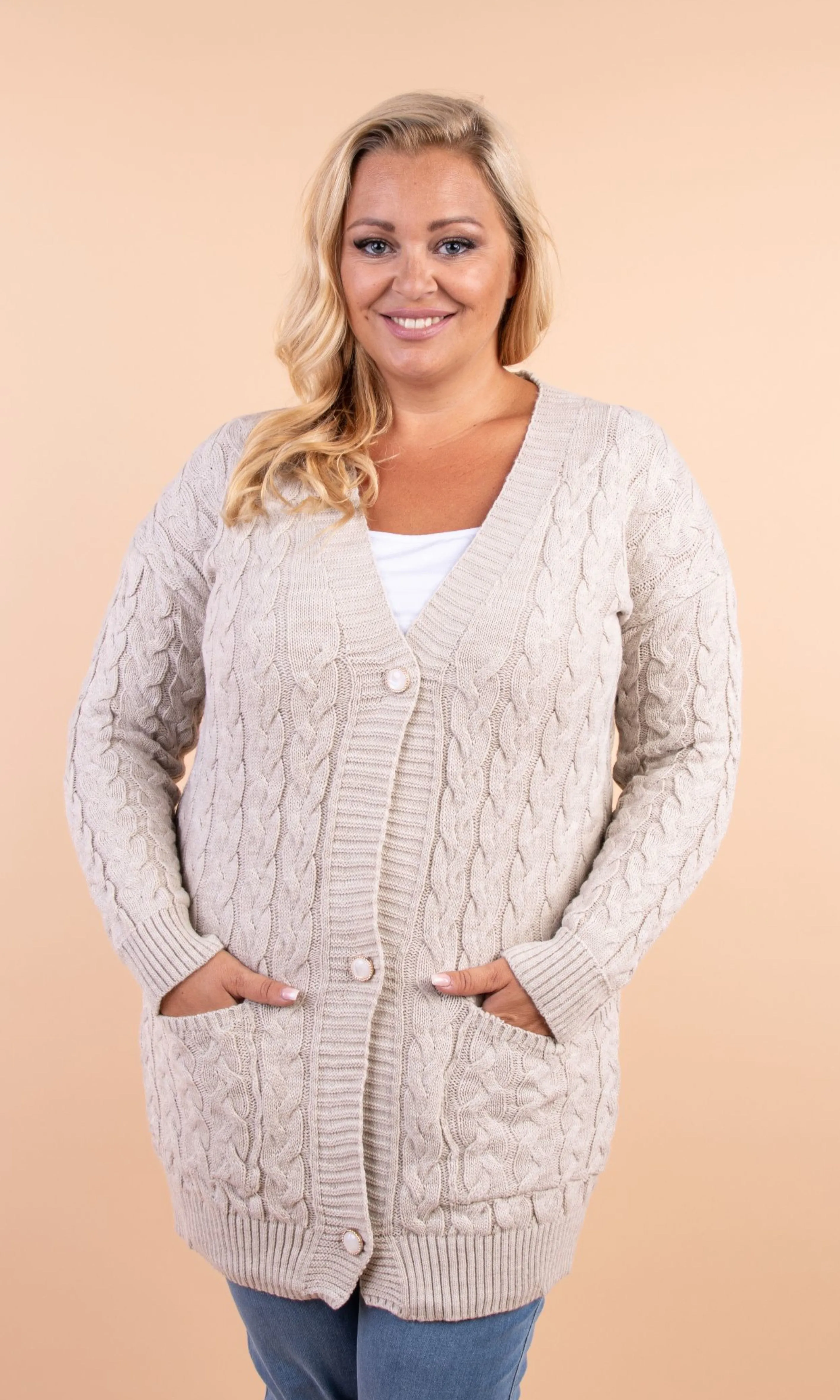PLUSSIZE Vest oranje Didi