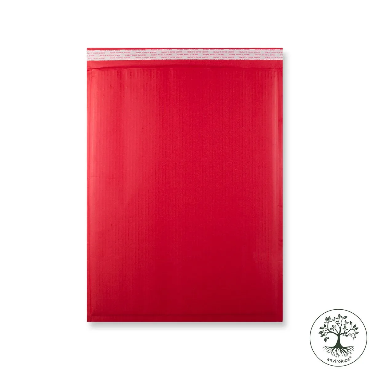 Red Fluted Biodegradable Recyclable Mailing Bags
