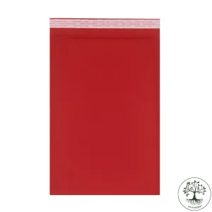 Red Fluted Biodegradable Recyclable Mailing Bags