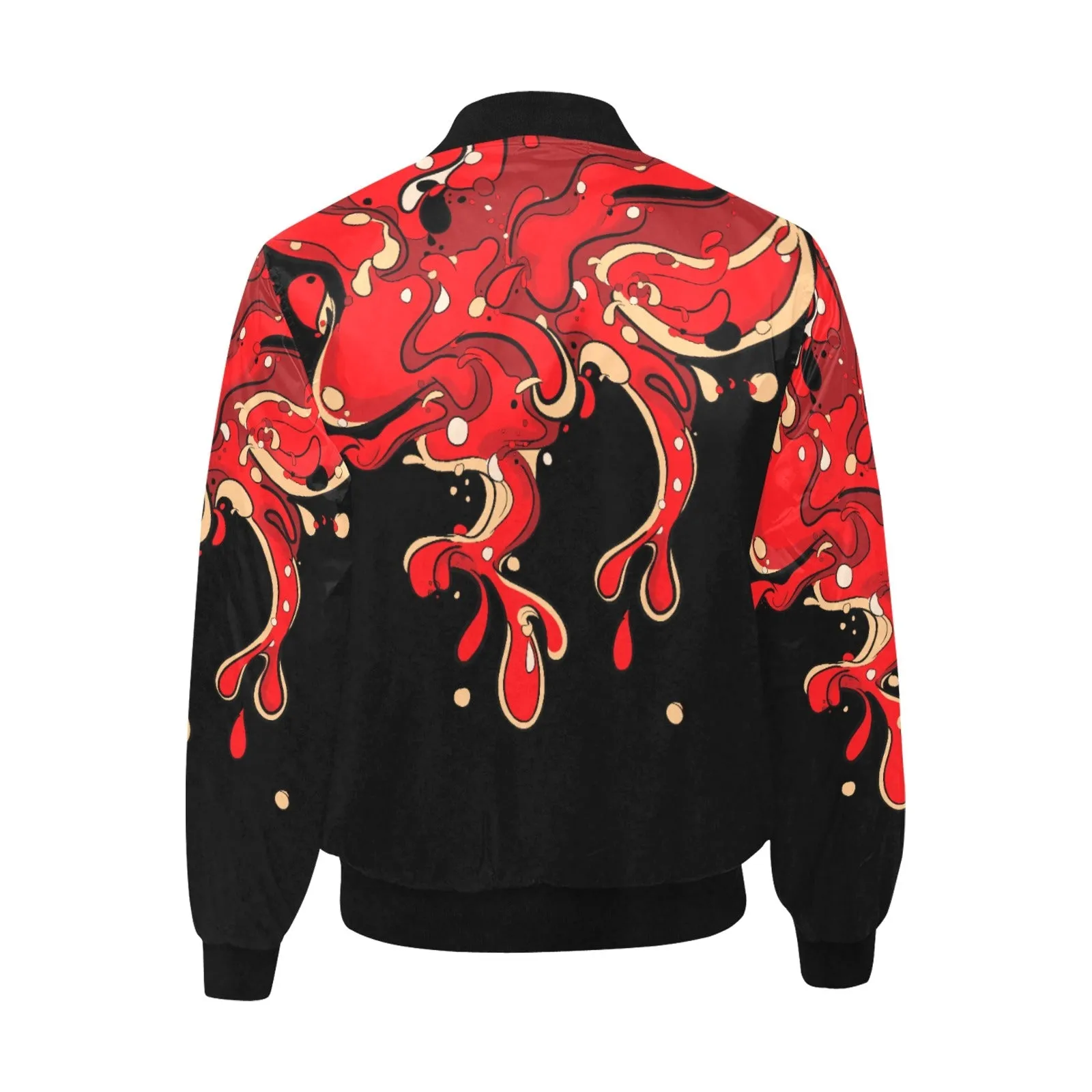 Sickstem Urban Splatter Quilted Bomber Jacket