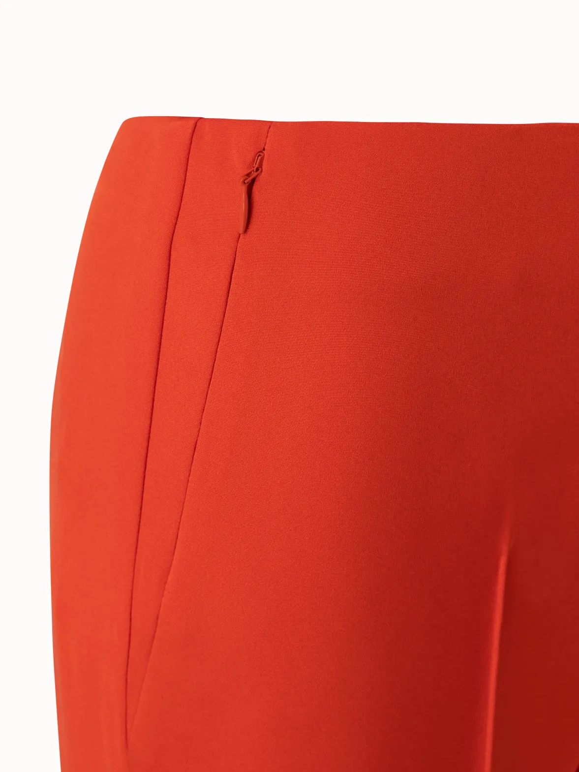 Silk Stretch Crêpe Slim Leg Pants