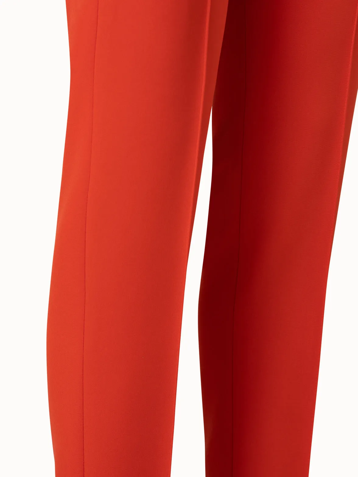 Silk Stretch Crêpe Slim Leg Pants