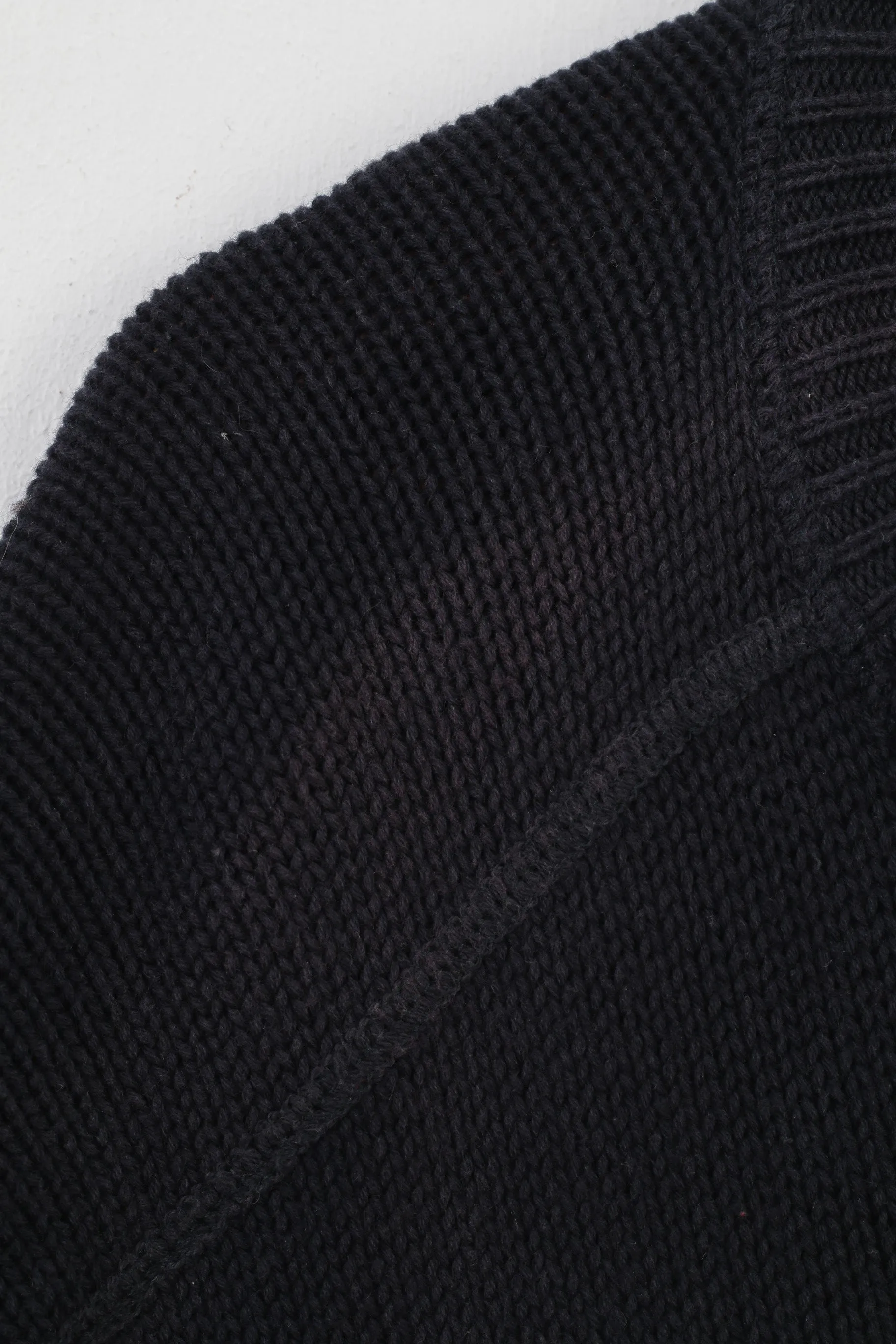 Tommy Hilfiger Men S Jumper Navy Cotton Logo Crew Neck Long Sleeve Winter Sweater