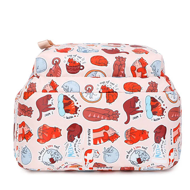 Travel Daypack Water Resistant Casual Backpack Students Multi-Pockets Bag