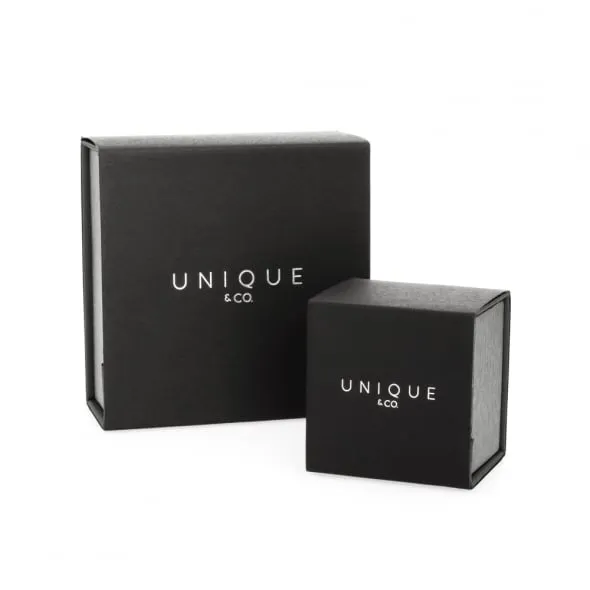Unique & Co Antique Black Leather Bracelet B403ABL