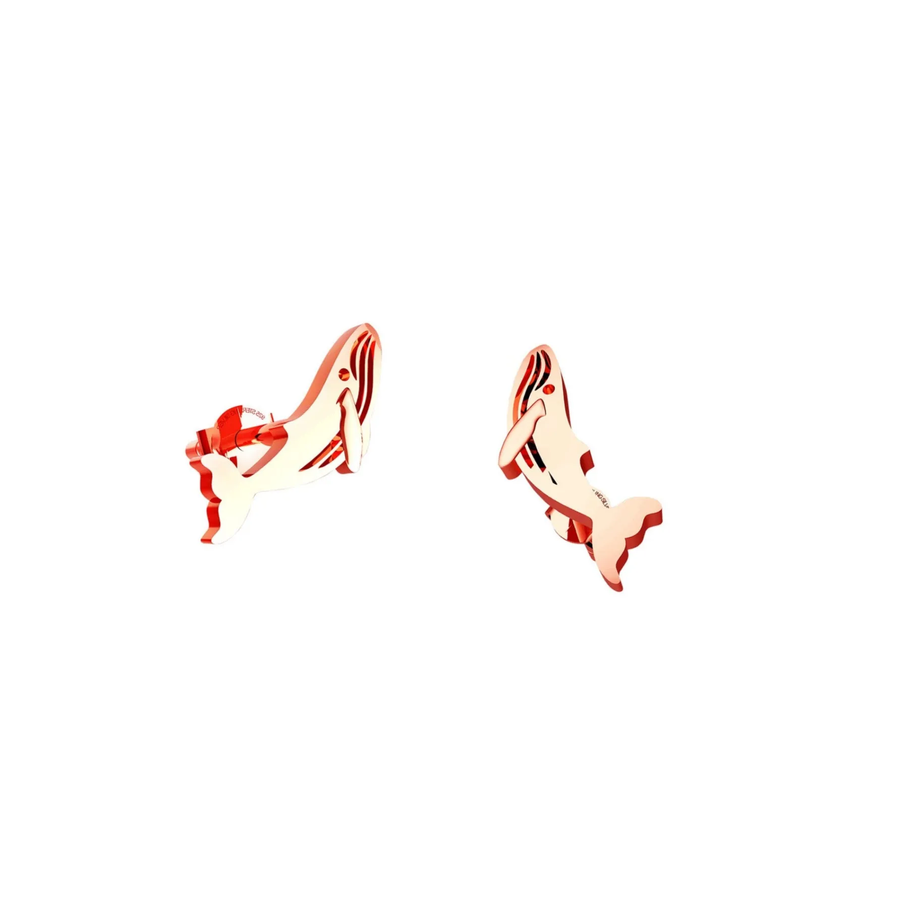 Unique Dolphin Fish Ear Stud