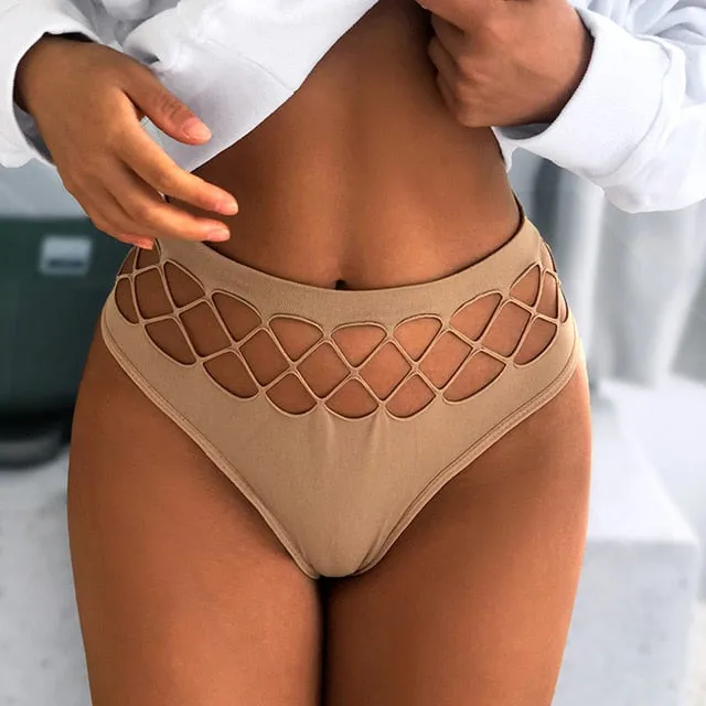 Unique Fishnet Hollow Out Sexy Thong