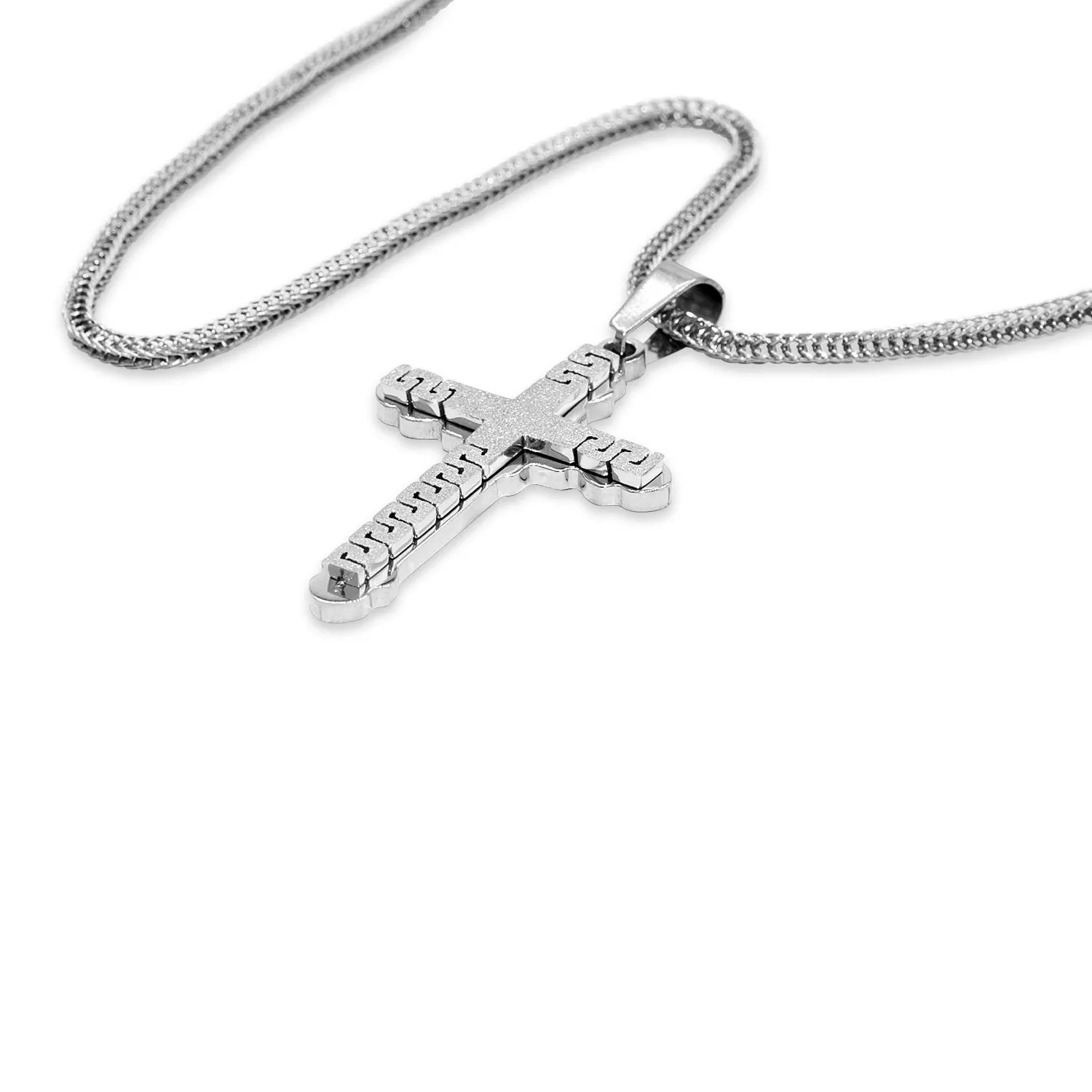 Unique Stainless Steel Designer Cross Pendant