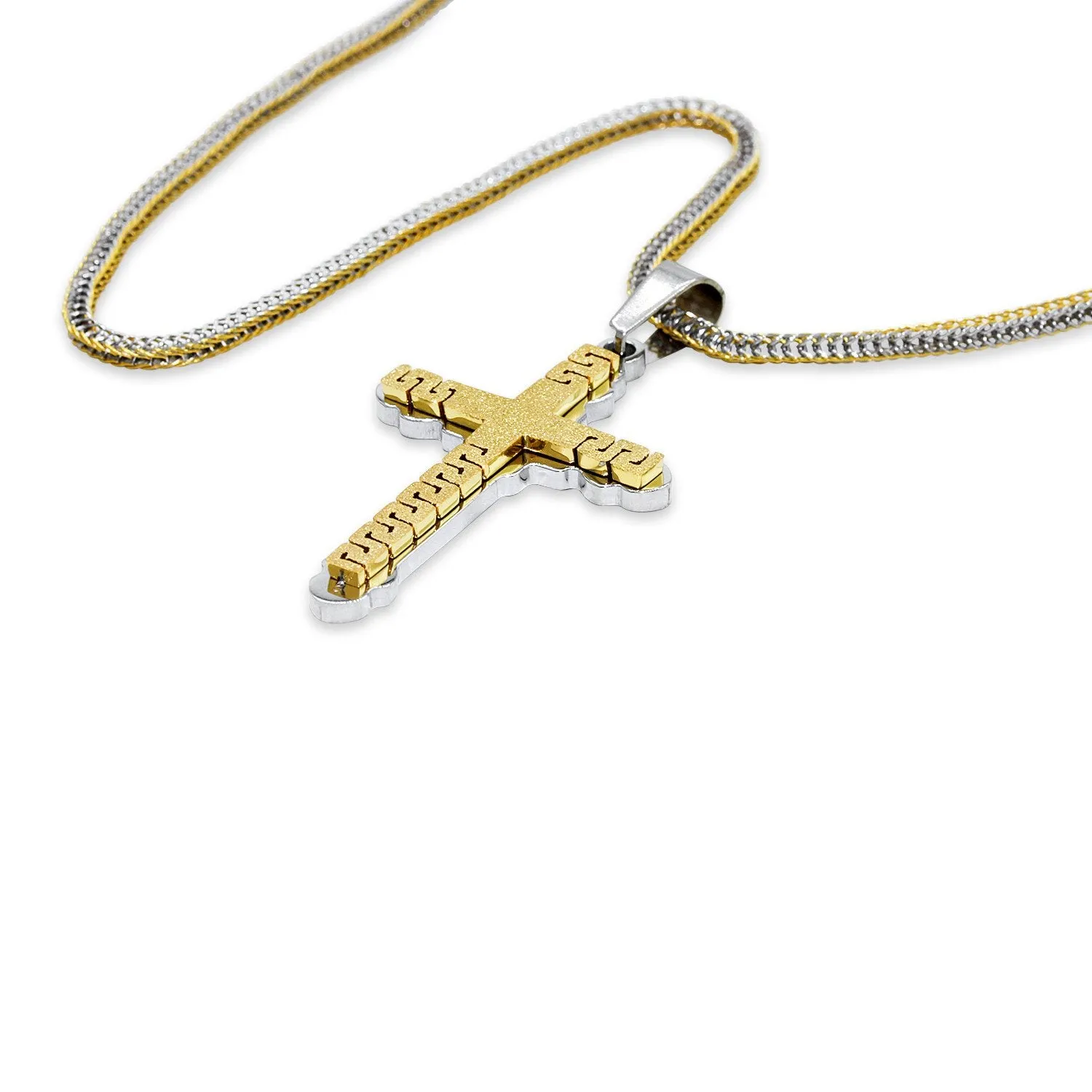 Unique Stainless Steel Designer Cross Pendant