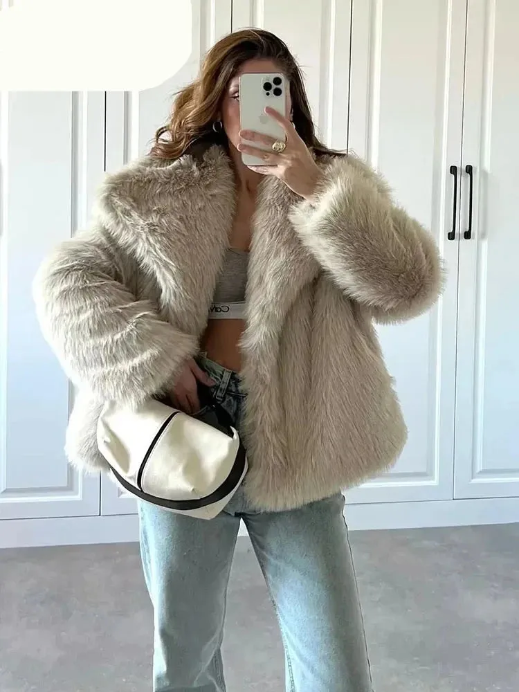 Winter Faux Fur Oversize short Coat
