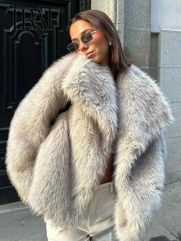 Winter Faux Fur Oversize short Coat