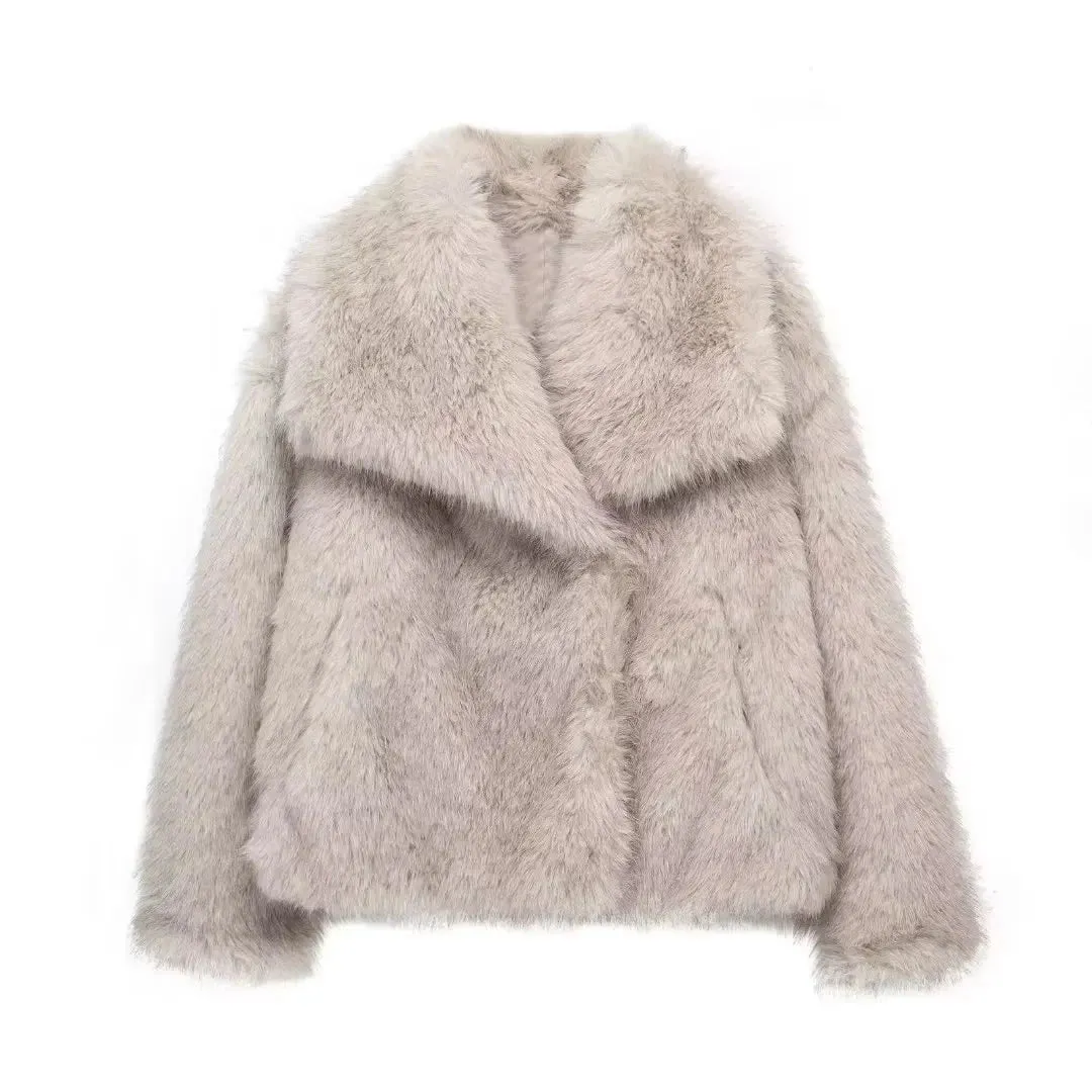 Winter Faux Fur Oversize short Coat