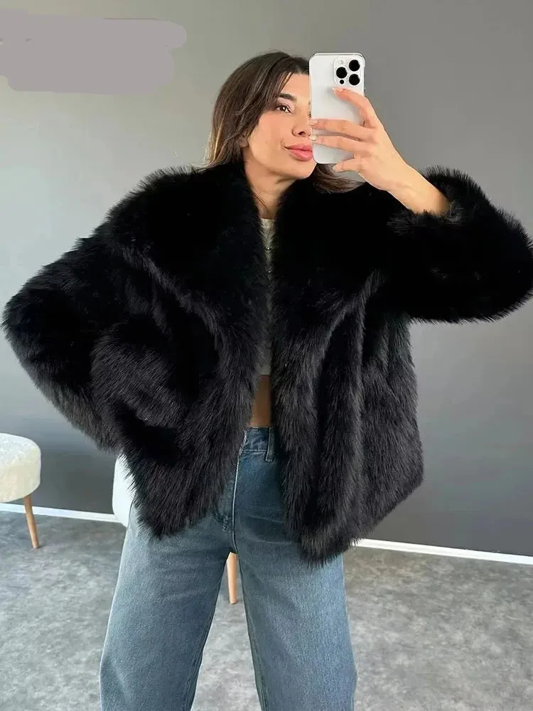 Winter Faux Fur Oversize short Coat