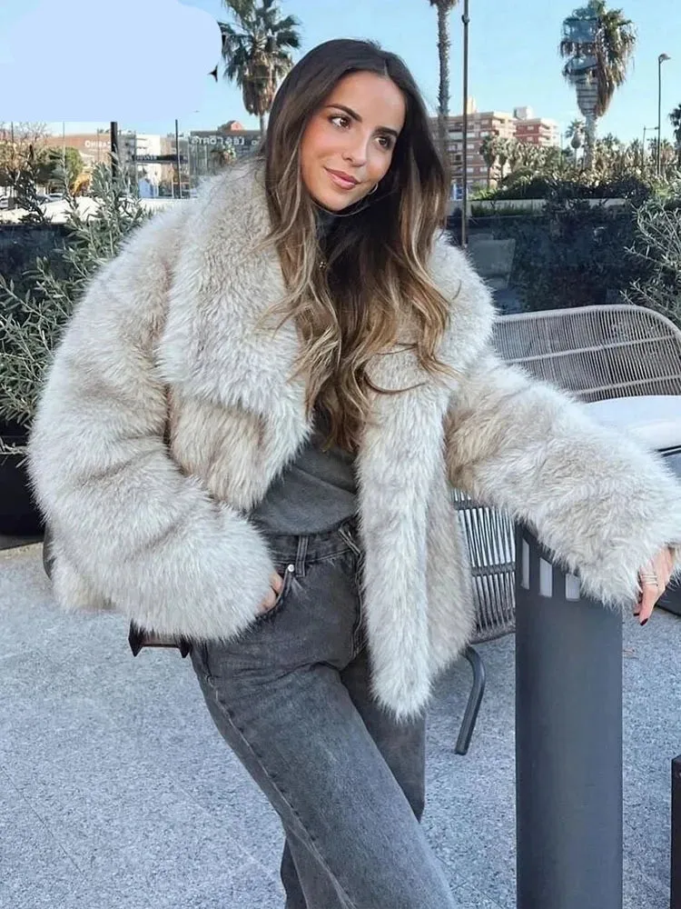 Winter Faux Fur Oversize short Coat