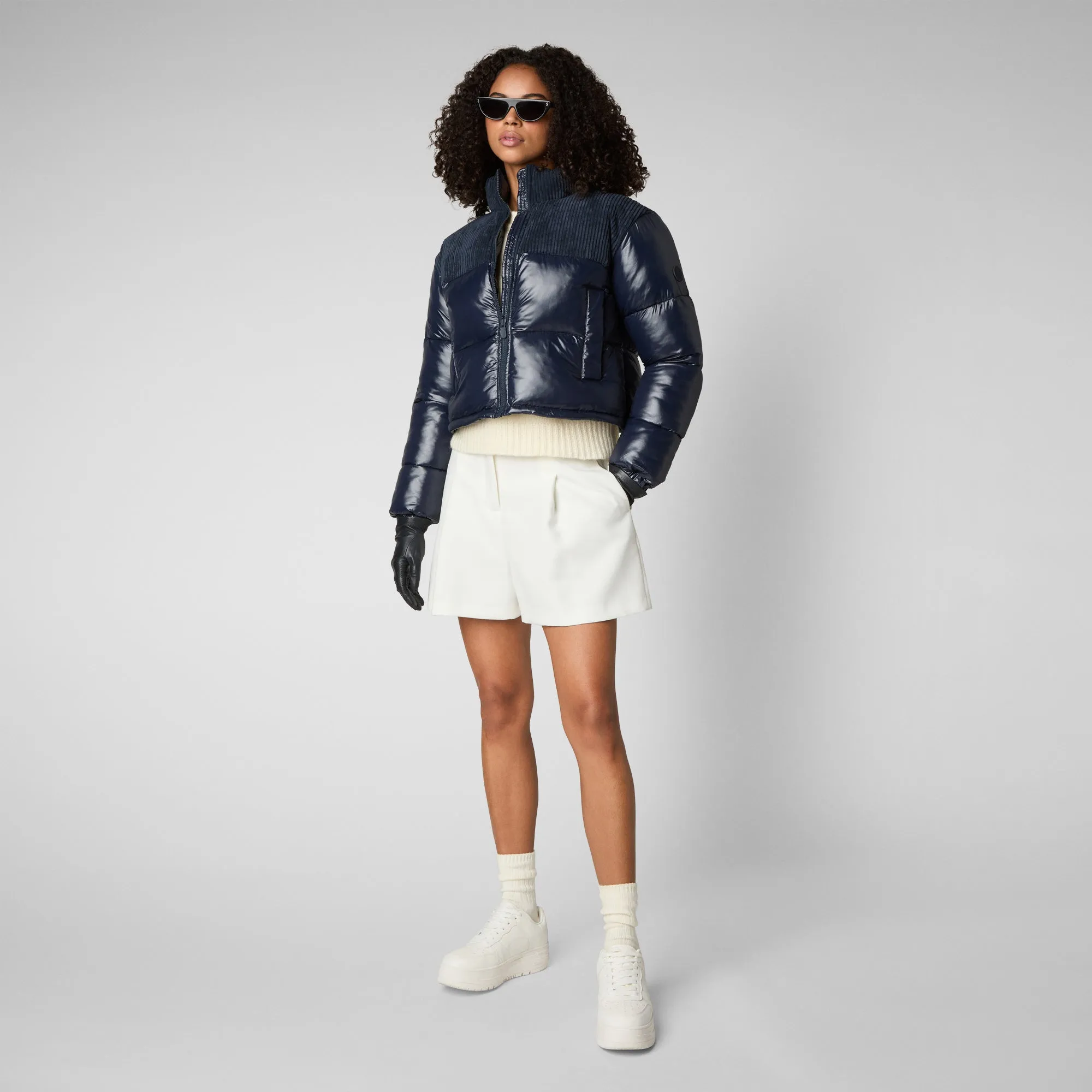 Women's Aluna Jacket in Blue Black