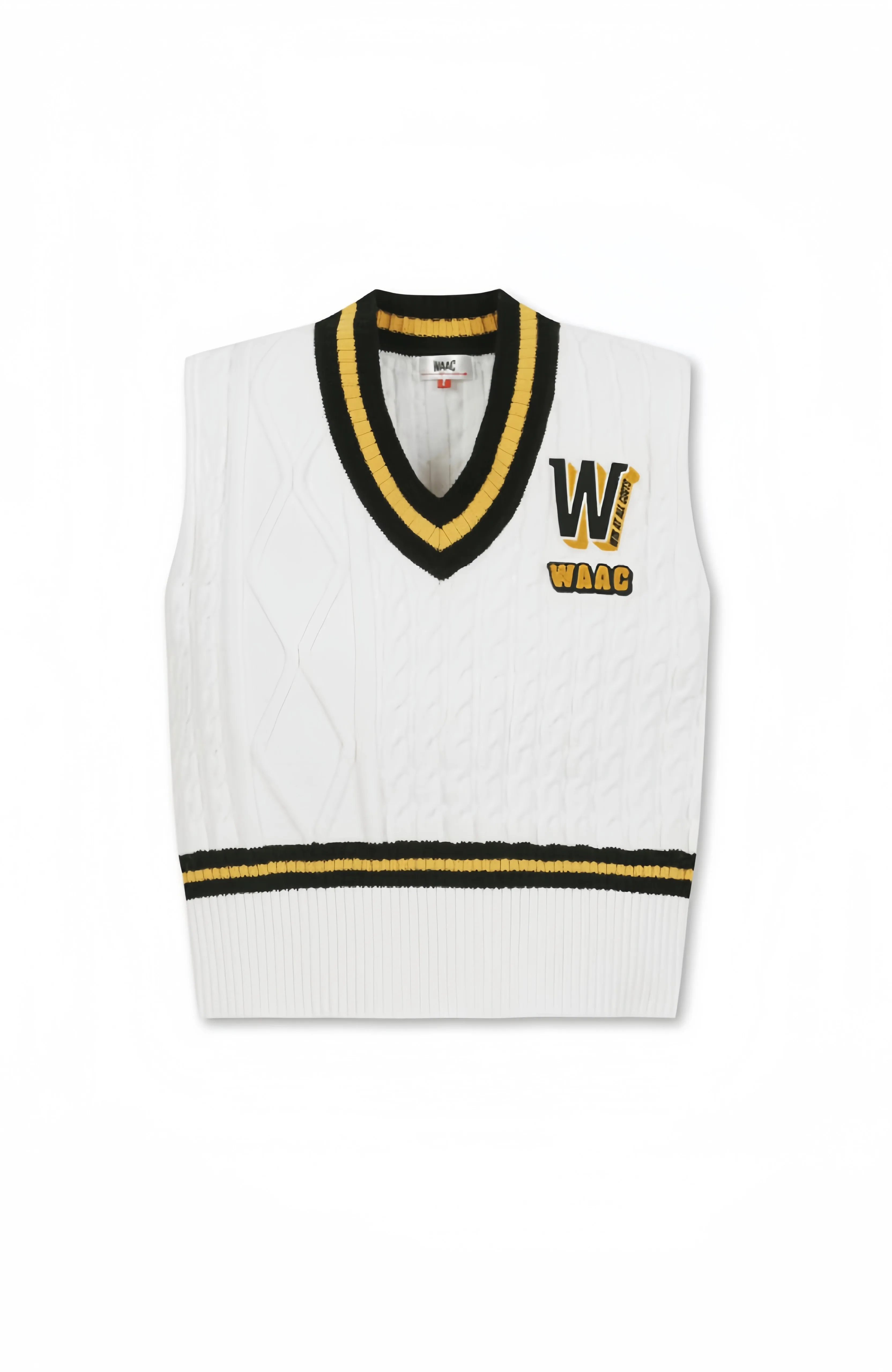 Women’s fall cable knit V-neck vest
